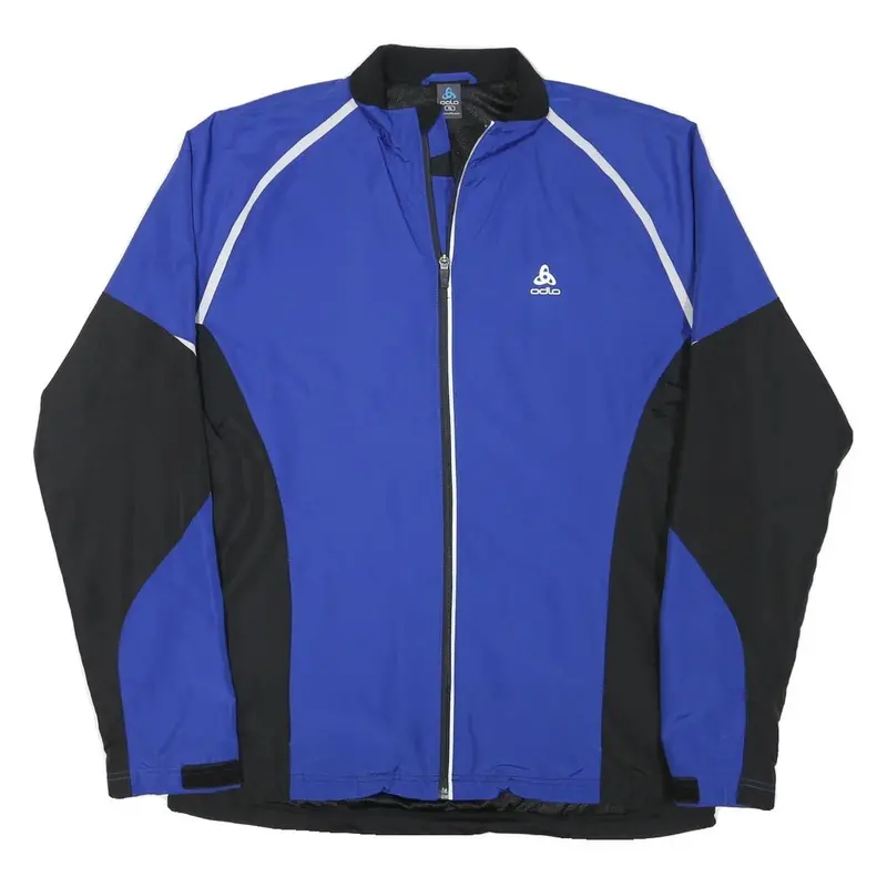 Odlo Mens Blue & Black Classic Zip Jacket Xl Polyester Outdoor Sportswear 1