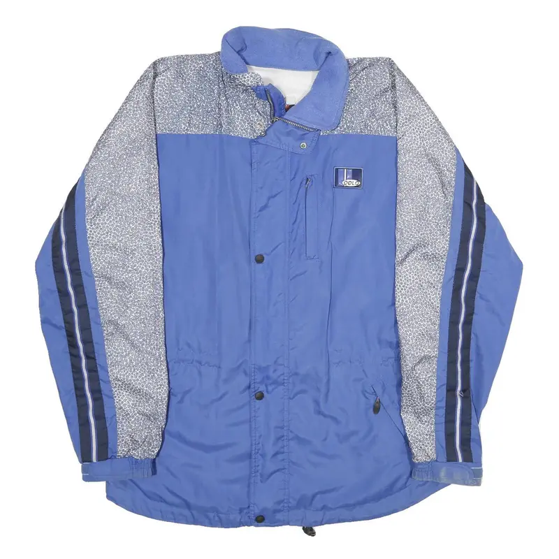 Odlo Mens Blue & Grey Pattern Track Jacket Xl Lightweight Zip Casual Sportswear 1