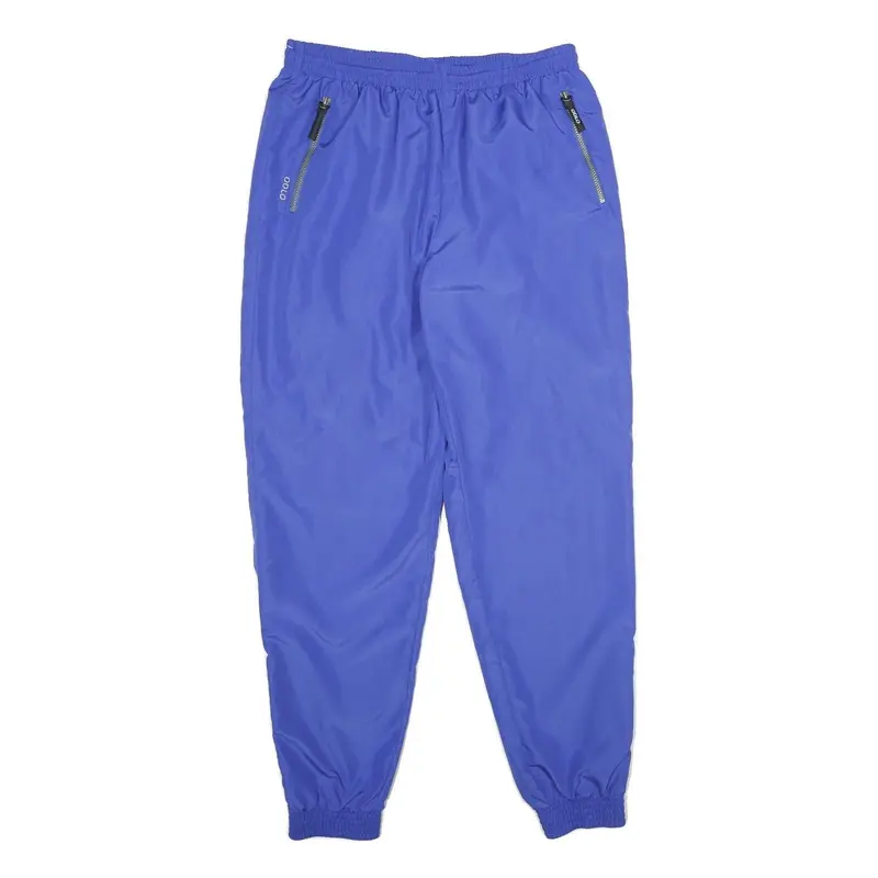 Odlo Mens Joggers Blue Xl W32 L34 Slim Tapered Polyester Zipped Pockets 1