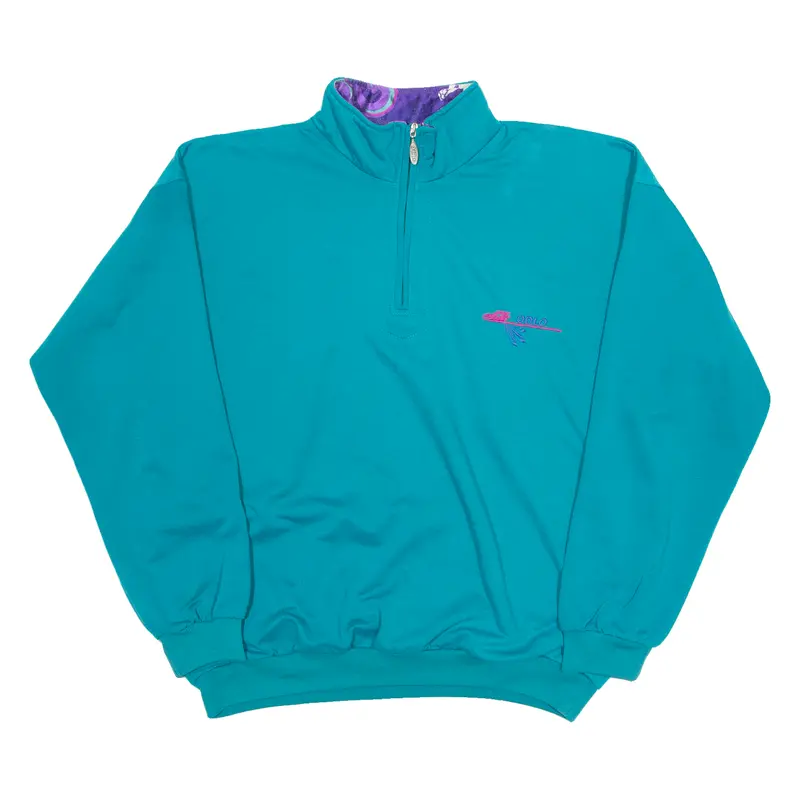 Odlo Mens Sweatshirt Green 1/4 Zip S 1