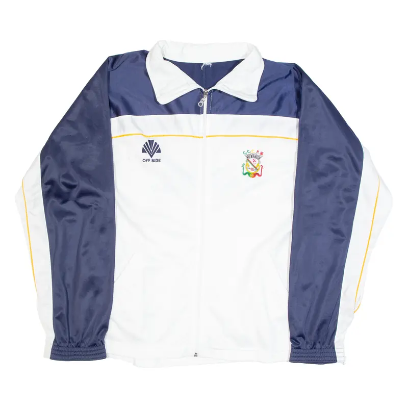 Off Side Mens Track Jacket White Xl 1