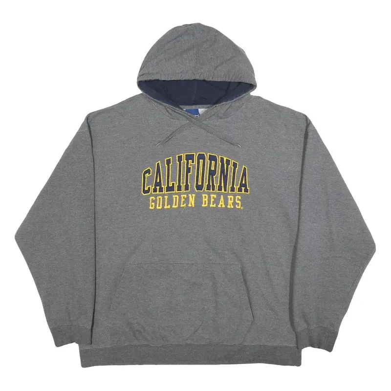 Old Varsity Brand Mens Grey California Golden Bears Hoodie 2Xl Cotton Blend 1