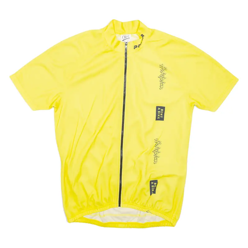 Ole Full Zip Cycling Shirt Mens Jersey Yellow M 1