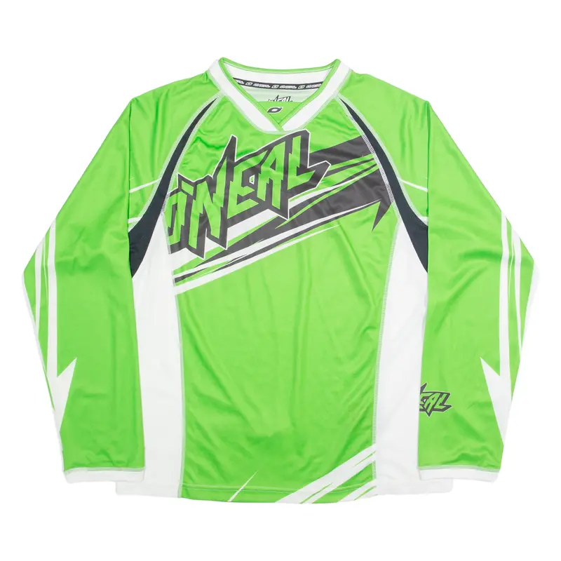 Oneal Maniac Cycling Mens Jersey Green Long Sleeve L 1