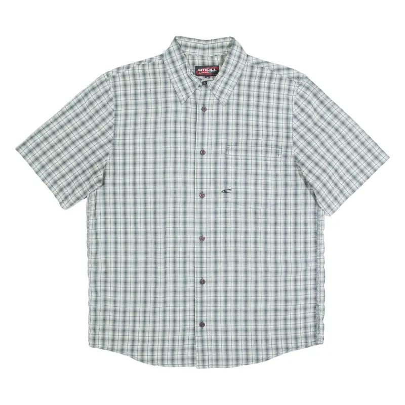O'neill Mens Shirt Green Check M 1