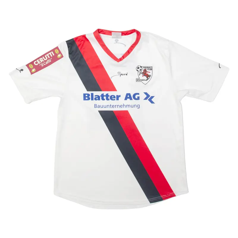Opard Seuzach Fussball Club Mens Football Shirt Jersey White V-Neck M 1