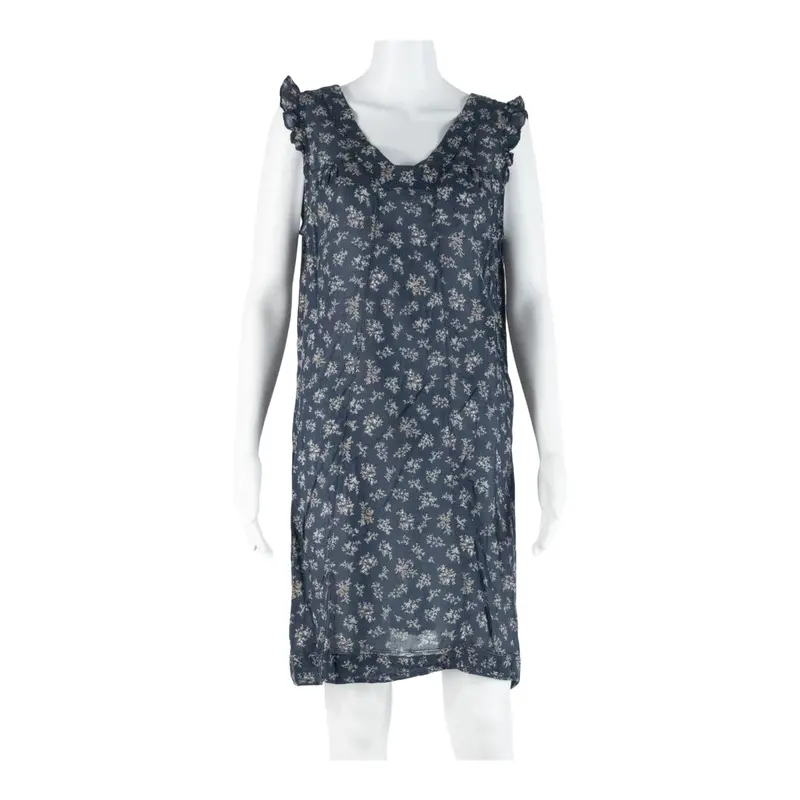 Opus Womens Shift Dress Blue Floral Sleeveless Knee Length L 1