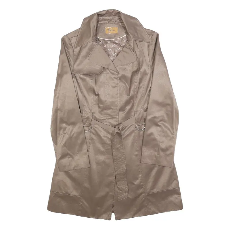 Orsay Womens Beige S Button Jacket Cotton Blend Classic Casual Lightweight 1