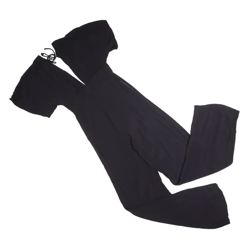 & Other Stories Los Angeles Atelier Womens Jumpsuit Black Wide-Leg Viscose S 1