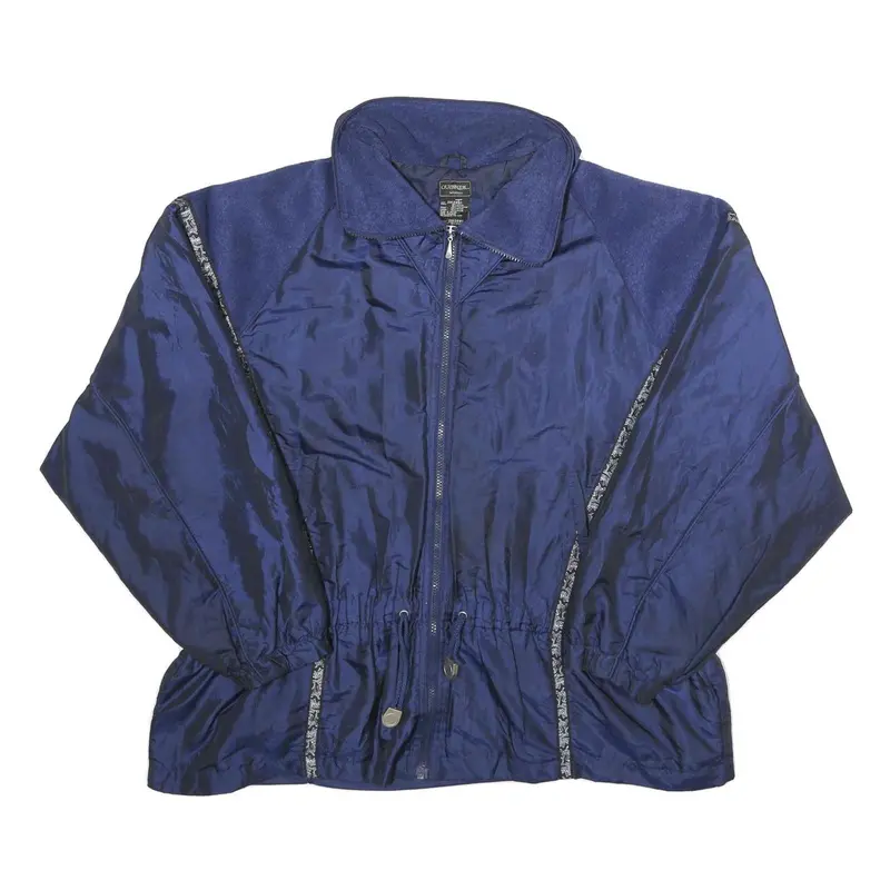Outbrook Womens Blue Navy Jacket Uk 26 Polyester Blend Zip Lightweight Casual 1