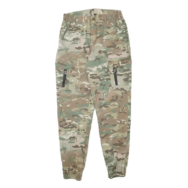 Outdoor Tactics Mens Cotton Blend Relaxed Cargo Camouflage Trousers W26 L29 1