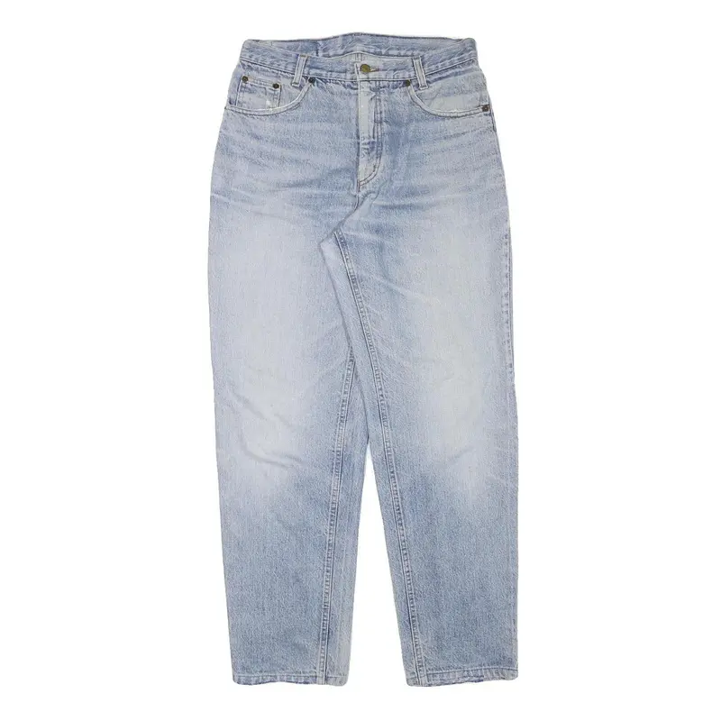 Outsider Womens Relaxed Blue Denim Light Jeans W29 L30 Casual Cotton Blend Zip 1
