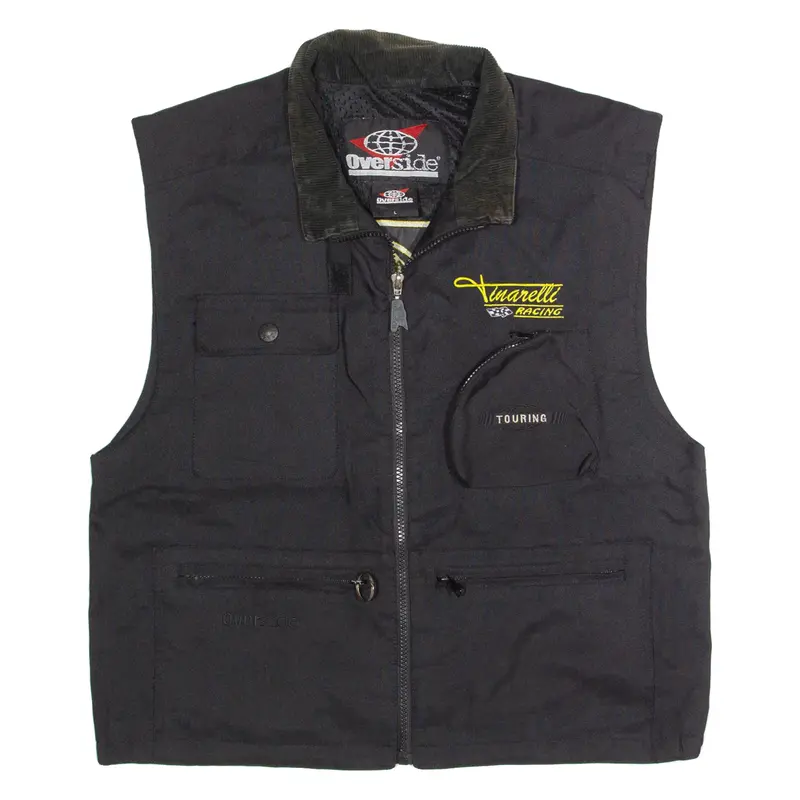 Overside Racing Utility Mens Biker Gilet Black L 1
