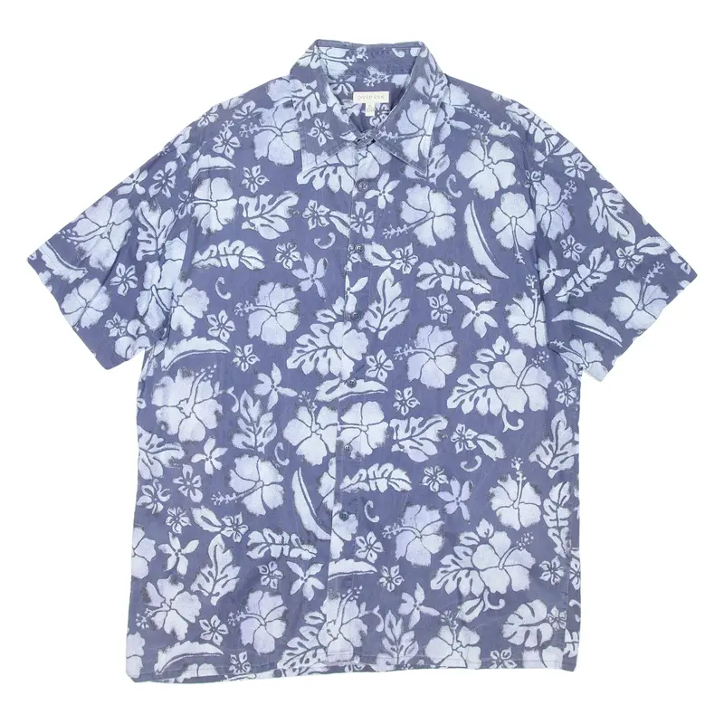 Oviesse Mens Shirt Blue Floral Xl 1