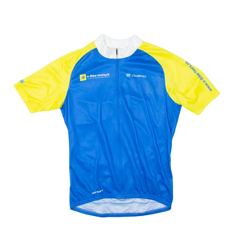 Owayo Cycling Full Zip Mens Jersey Blue M 1