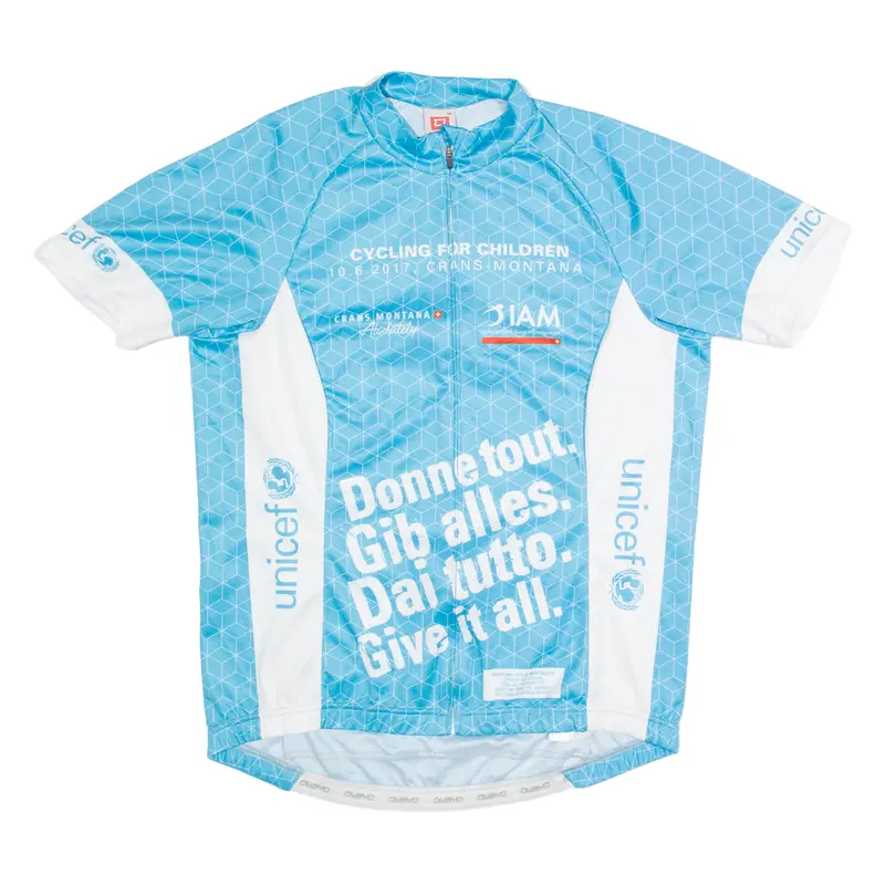 Owayo Cycling Zip Up Mens Jersey Blue High Neck L 1