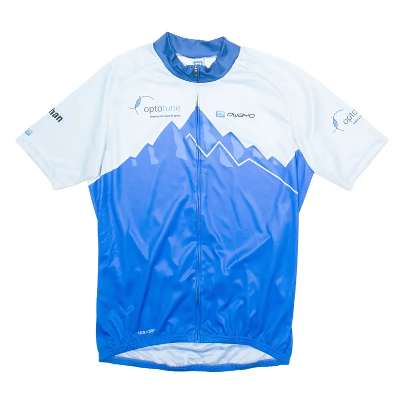 Owayo Full Zip Cycling Mens Jersey Blue L 1