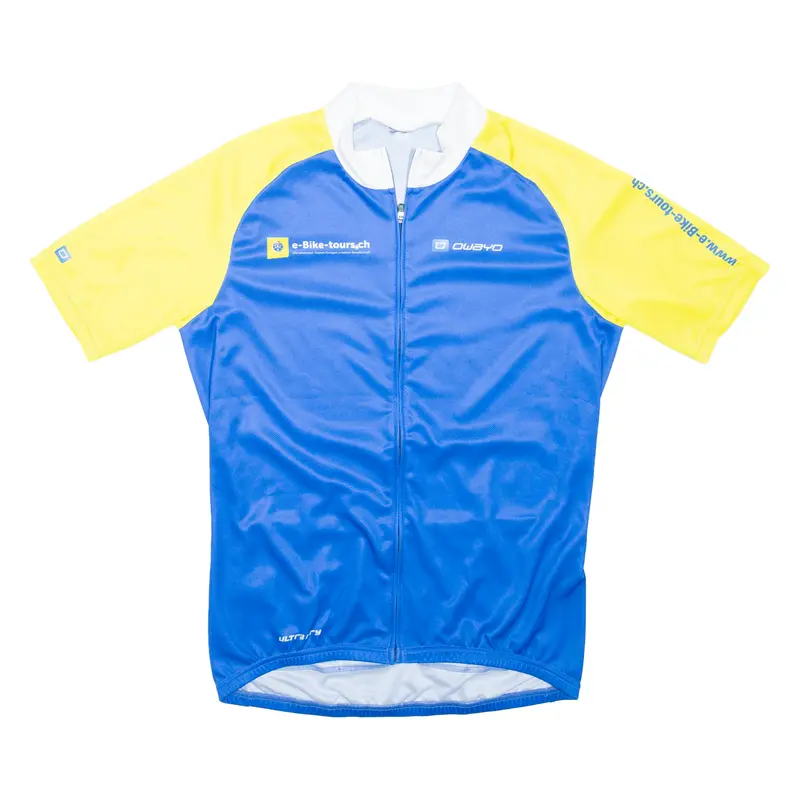 Owayo Full Zip Cycling Shirt Mens Jersey Blue L 1