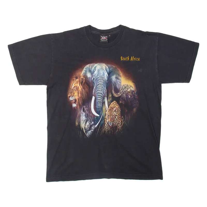 P.K. Sport South Africa Safari Mens T-Shirt Black L 1