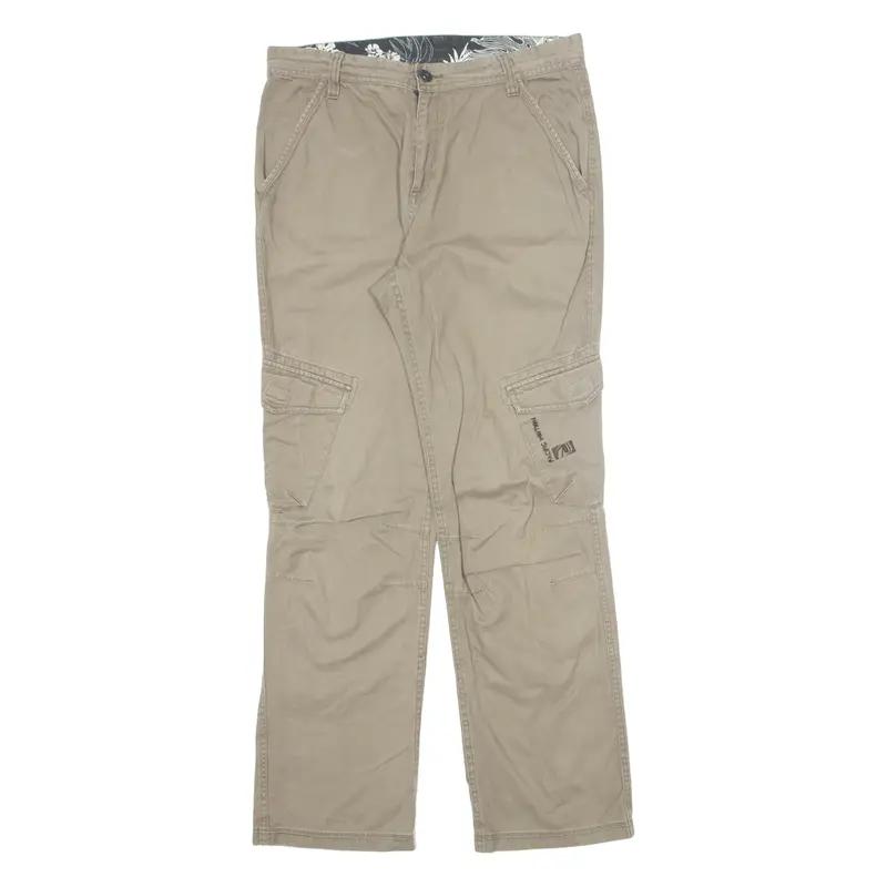 Pacific Motion Cargo Womens Trousers Brown Regular Straight W34 L32 1