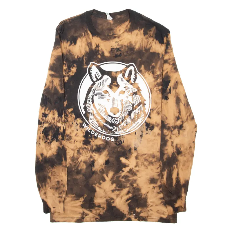 Pacific Wilderdog Mens T-Shirt Brown Long Sleeve S 1