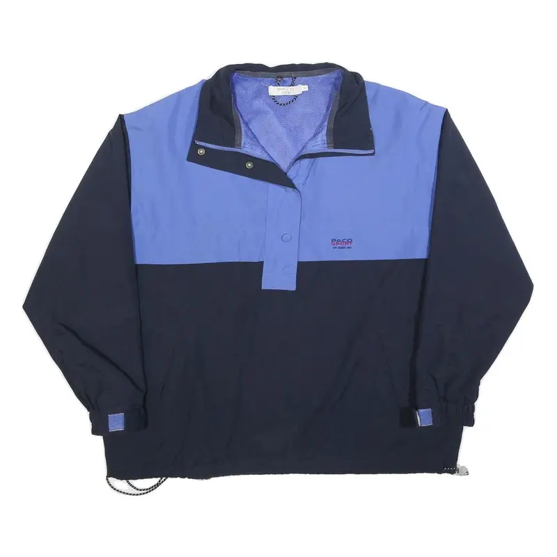 Paco Womens Blue & Navy Zip Jacket M Polyester Blend Colourblock Casual 1