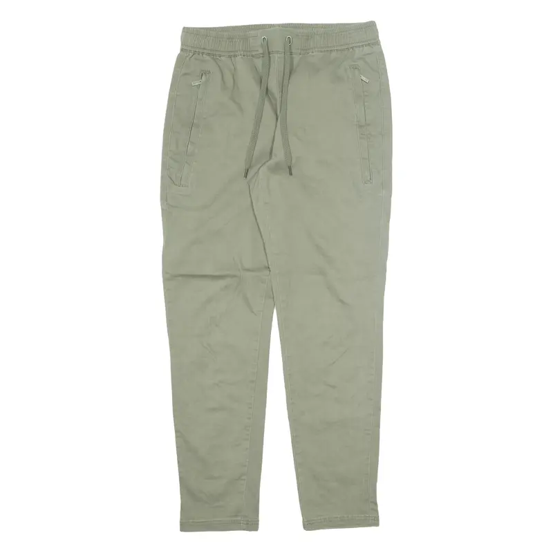 Page One Mens Trousers Green Slim Tapered W30 L30 1