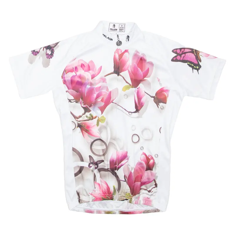Paladin Full Zip Cycling Shirt Mens Jersey White M 1