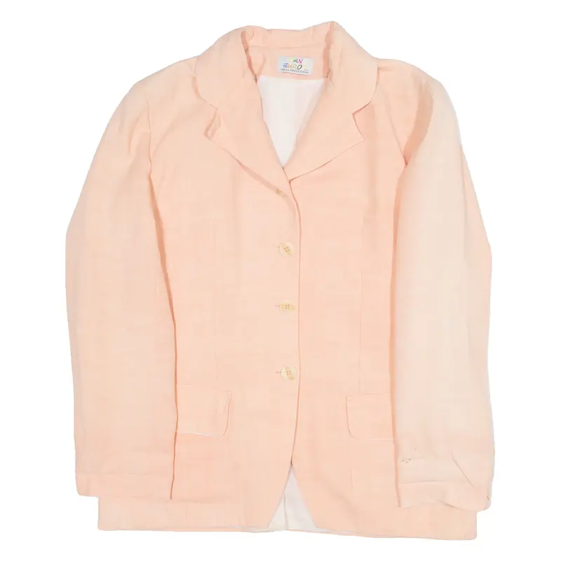 Pan Europ Womens Blazer Jacket Pink Viscose S 1