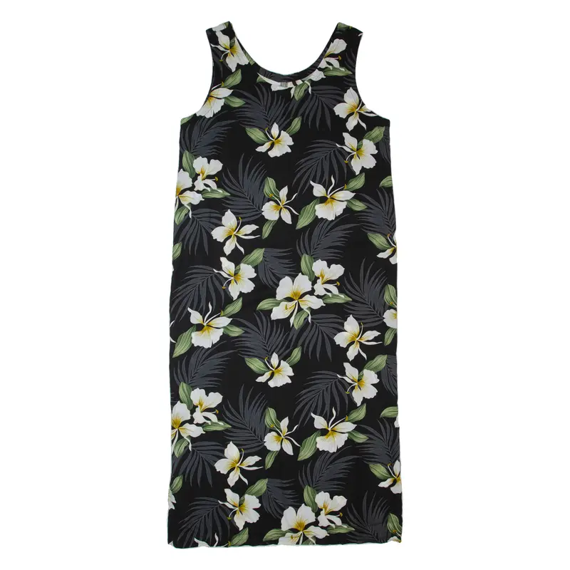 Paradise Found Womens Tank Dress Blue 90S Floral Sleeveless Long Xl 1