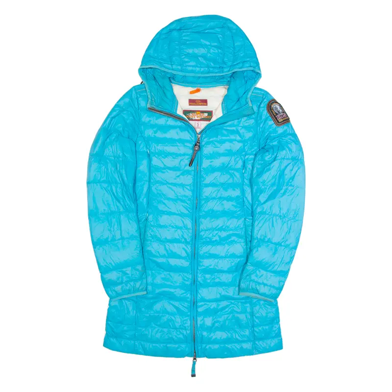 Parajumpers Super Lightweight Womens Puffer Jacket Blue 90S Hooded S 1