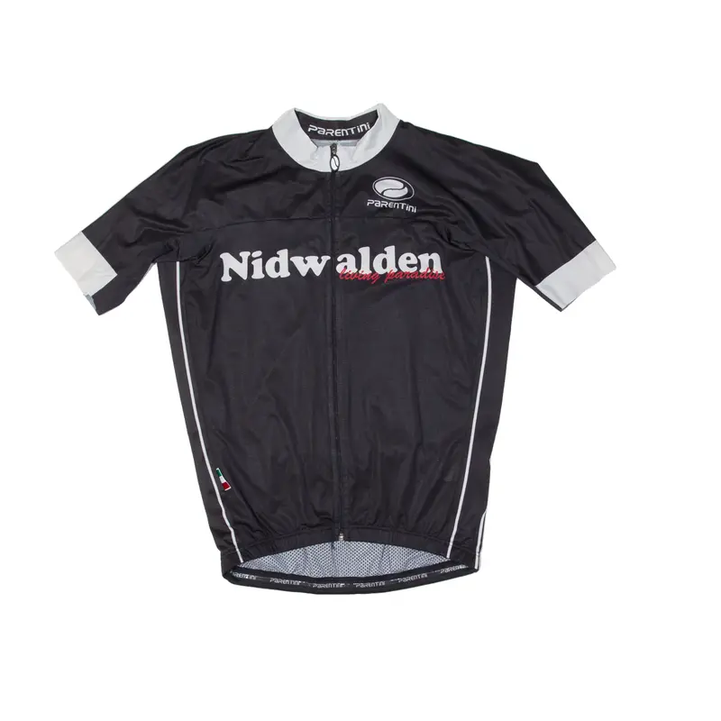 Parentini Cycling Full Zip Mens Jersey Black M 1