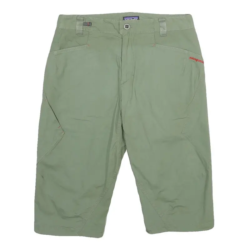 Patagonia Mens Shorts Green Casual M W32 Lightweight Cotton Blend 1