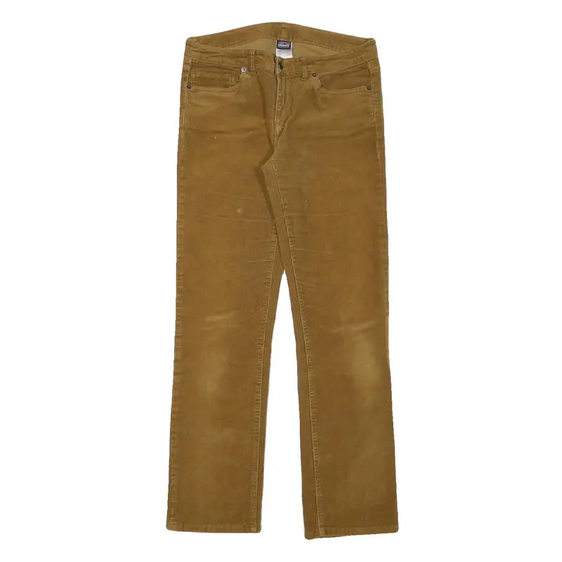 Patagonia Womens Cotton Blend Brown Regular Straight Trousers W30 L30 Outdoor 1