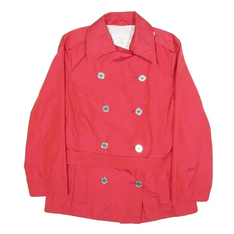 Paul & Shark Womens Red Button Jacket S Polyester Classic Double Breasted 1