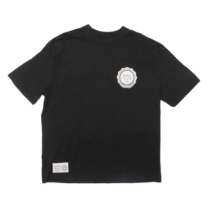 Pegador Mens T-Shirt Black Crew Neck M 1