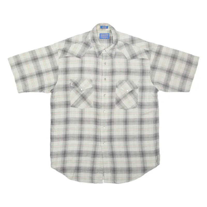 Pendleton Mens Shirt Green Plaid L 1