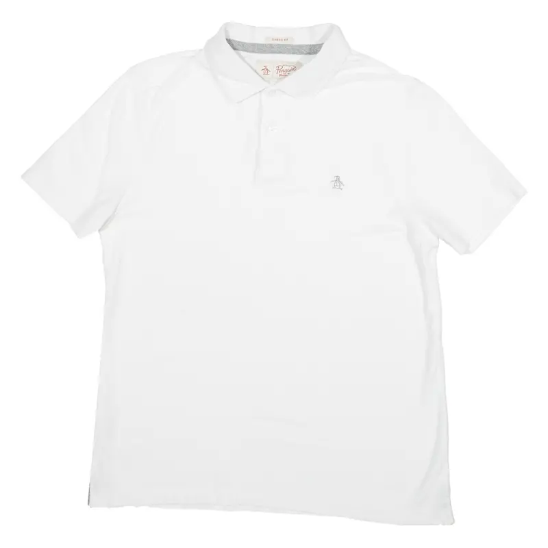 Penguin Mens Polo Shirt White S 1