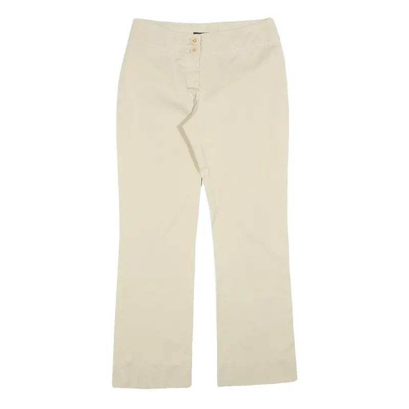 Penny Black Womens Cotton Blend Beige Regular Fit Straight Leg Trousers W27 L27 1