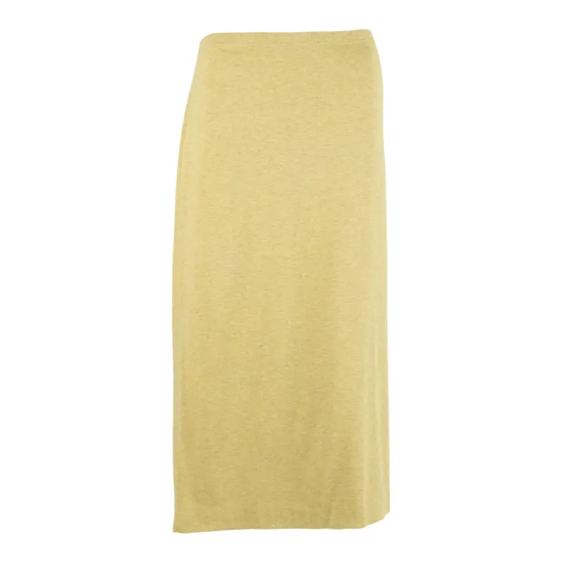 Peter Hahn Womens Straight Skirt Yellow Midi L 1