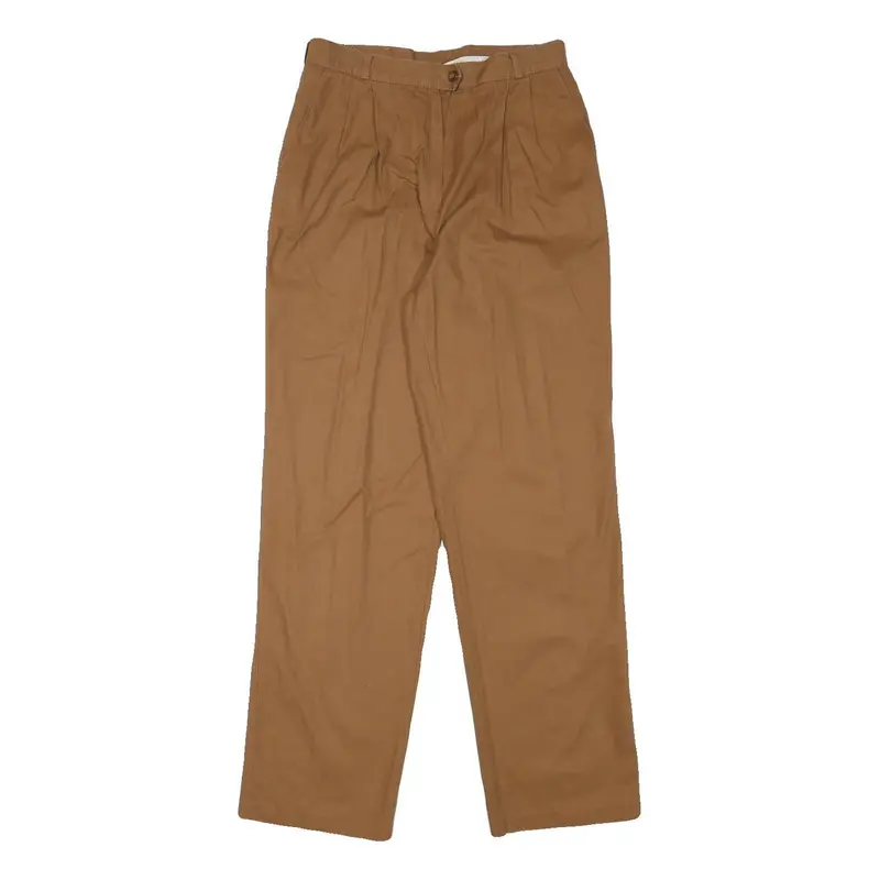 Peter Holm Womens Cotton Blend Brown Regular Fit Straight Trousers W27 L32 1
