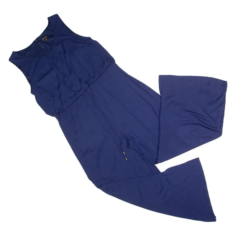 Phase Eight Womens Jumpsuit Blue Wide-Leg Uk 14 1