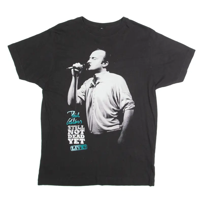 Phil Collins Still Not Dead Yet Mens Band T-Shirt Black M 1
