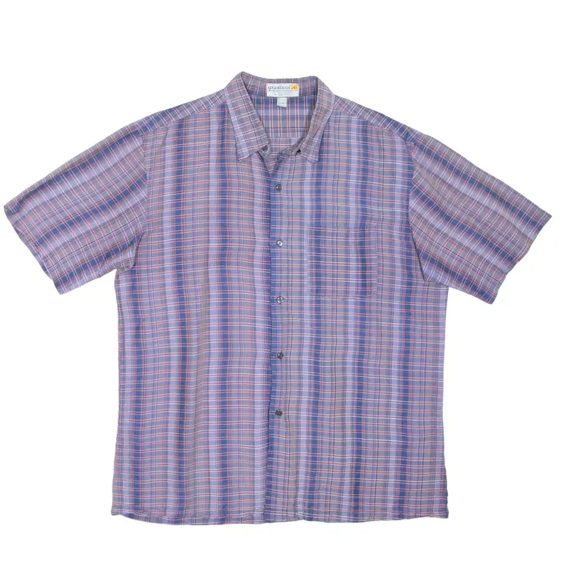 Piankusol Mens Shirt Purple Check Xl 1