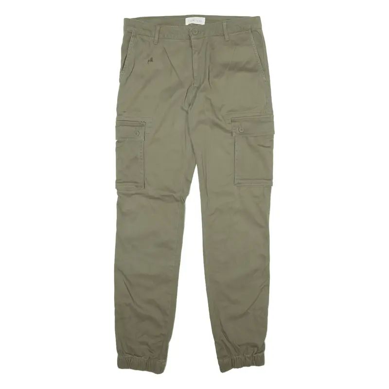 Pier One Cargo Jogger Style Womens Trousers Green Regular Tapered W31 L31 1