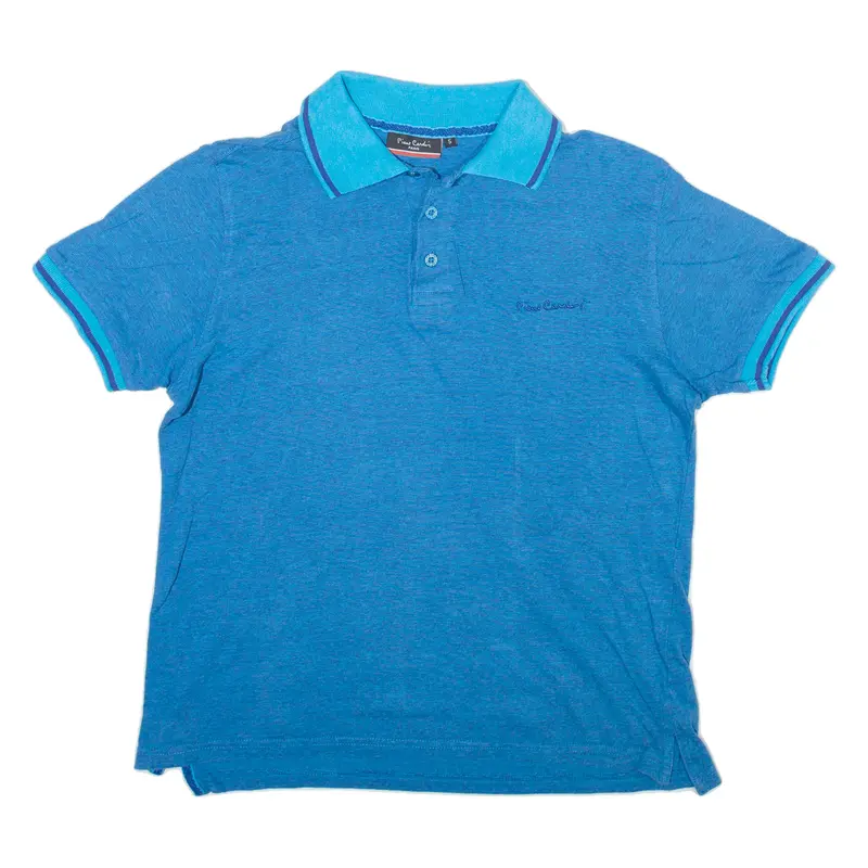 Pierre Cardin Mens Polo Shirt Blue Striped S 1