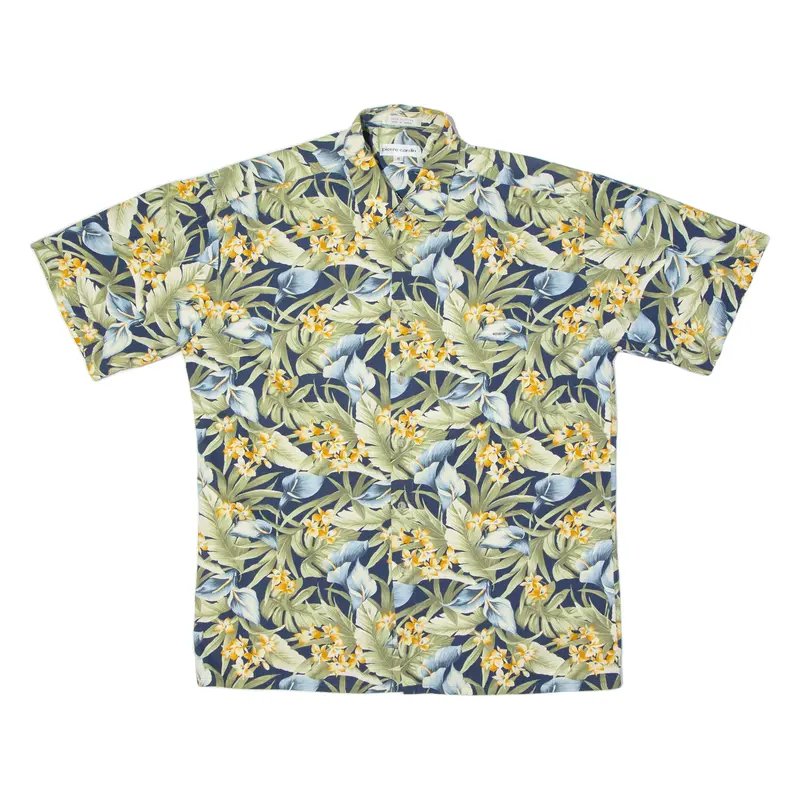 Pierre Cardin Mens Shirt Green Floral M 1
