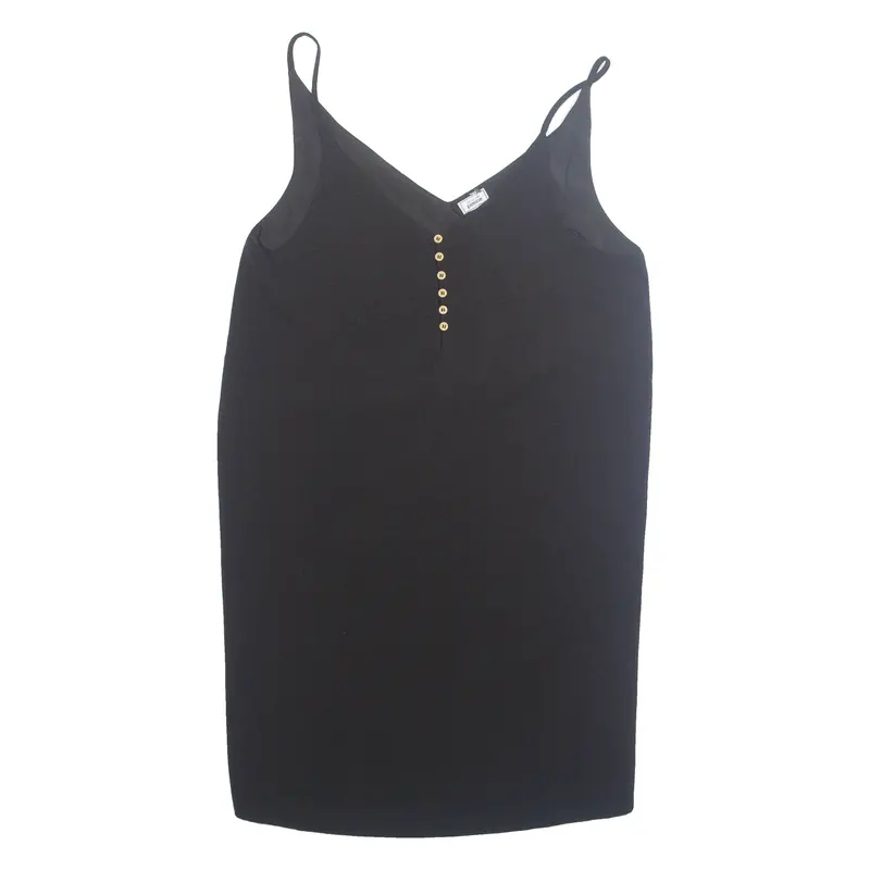 Pimkie Womens Vest Black V-Neck L 1