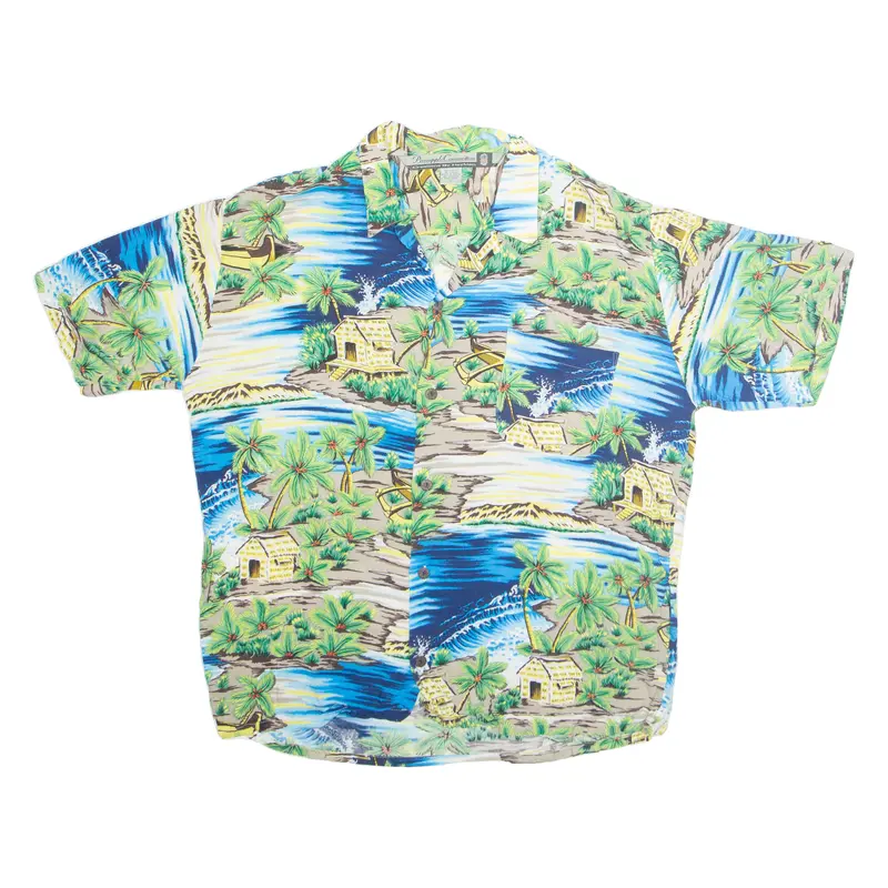 Pineapple Connection Mens Shirt Blue Crazy Pattern S 1