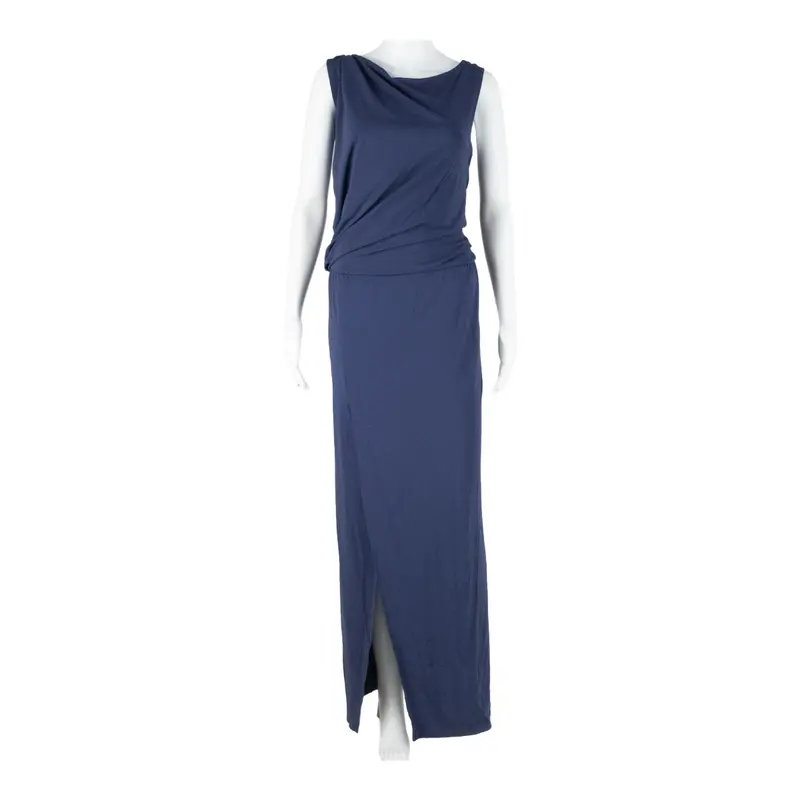 Pinko Womens Maxi Dress Blue Sleeveless Long S 1
